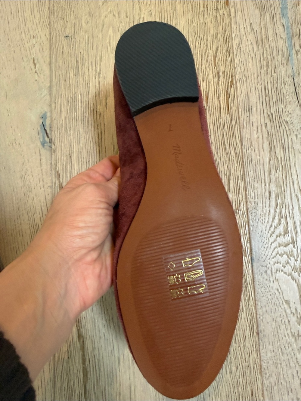 NWT Madewell The April Ballet Flats Burgundy - Picture 3 of 3
